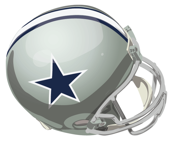 Dallas Cowboys 1964-1966 Helmet Logo iron on paper